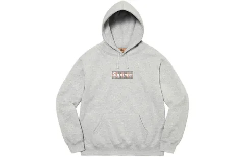 Supreme Burberry Box Logo Hooded Sweatshirt