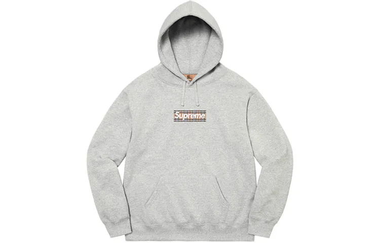 Supreme Burberry Box Logo Hooded Sweatshirt