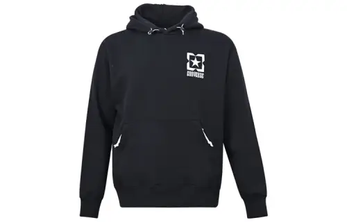 Converse Sweatshirts Men's Black Hooded Moderate Regular