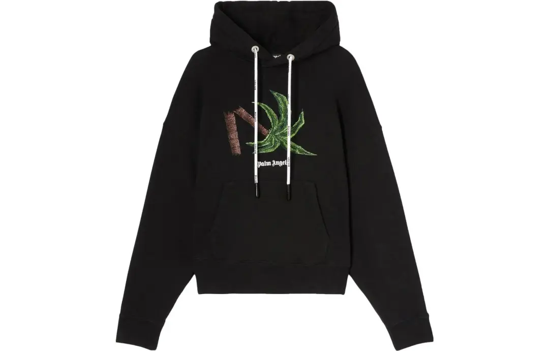 Palm Angels Broken Palm printed hoodie