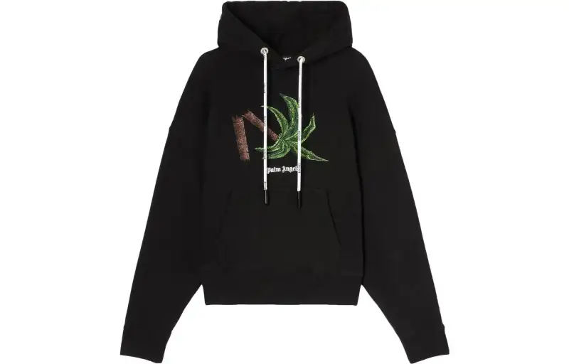 Palm Angels Broken Palm printed hoodie