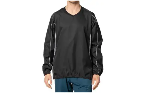 ASICS Sweatshirts Men's Black V Neck Moderate Other