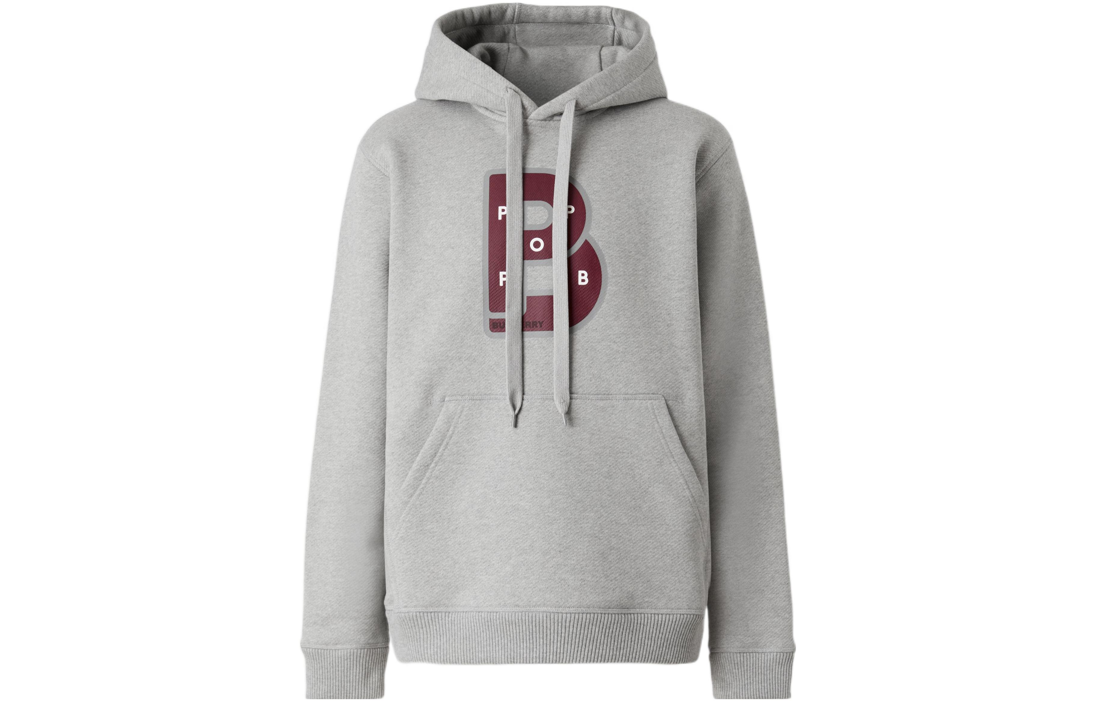 Burberry Letter Graphic Print Cotton Hoodie