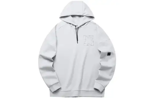 ANTA Sweatshirts Men's Gray Hooded Moderate Regular