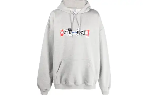 Vetements Mixed Logo Hoodie