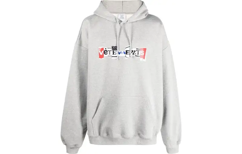 Vetements Mixed Logo Hoodie