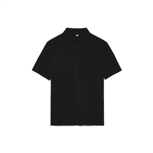 FILA T Shirts Men's Black Polo Collar Moderate Straight Fit