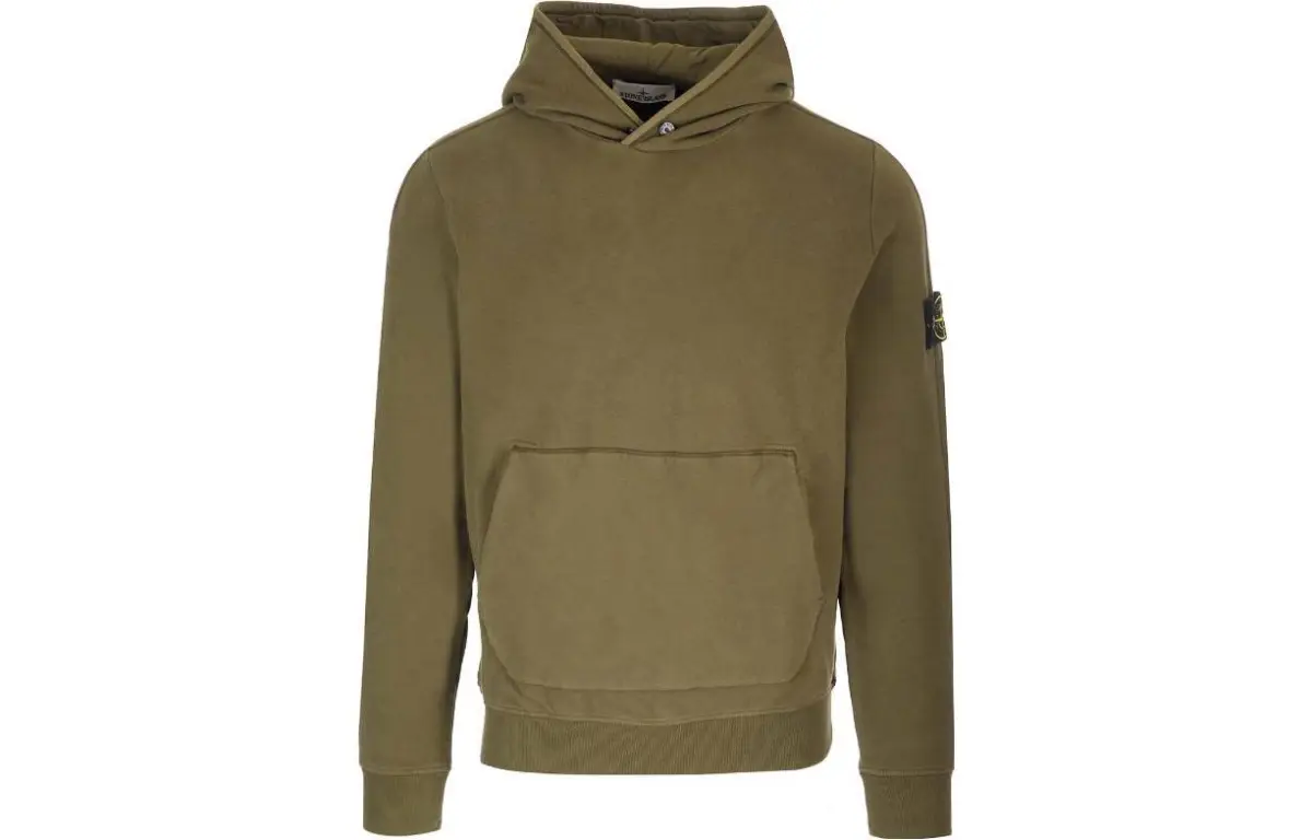 STONE ISLAND Compass Patch Long Sleeved Hoodie