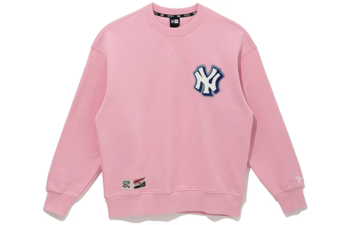 New Era Sweatshirts Men's Pink Crew Neck Moderate