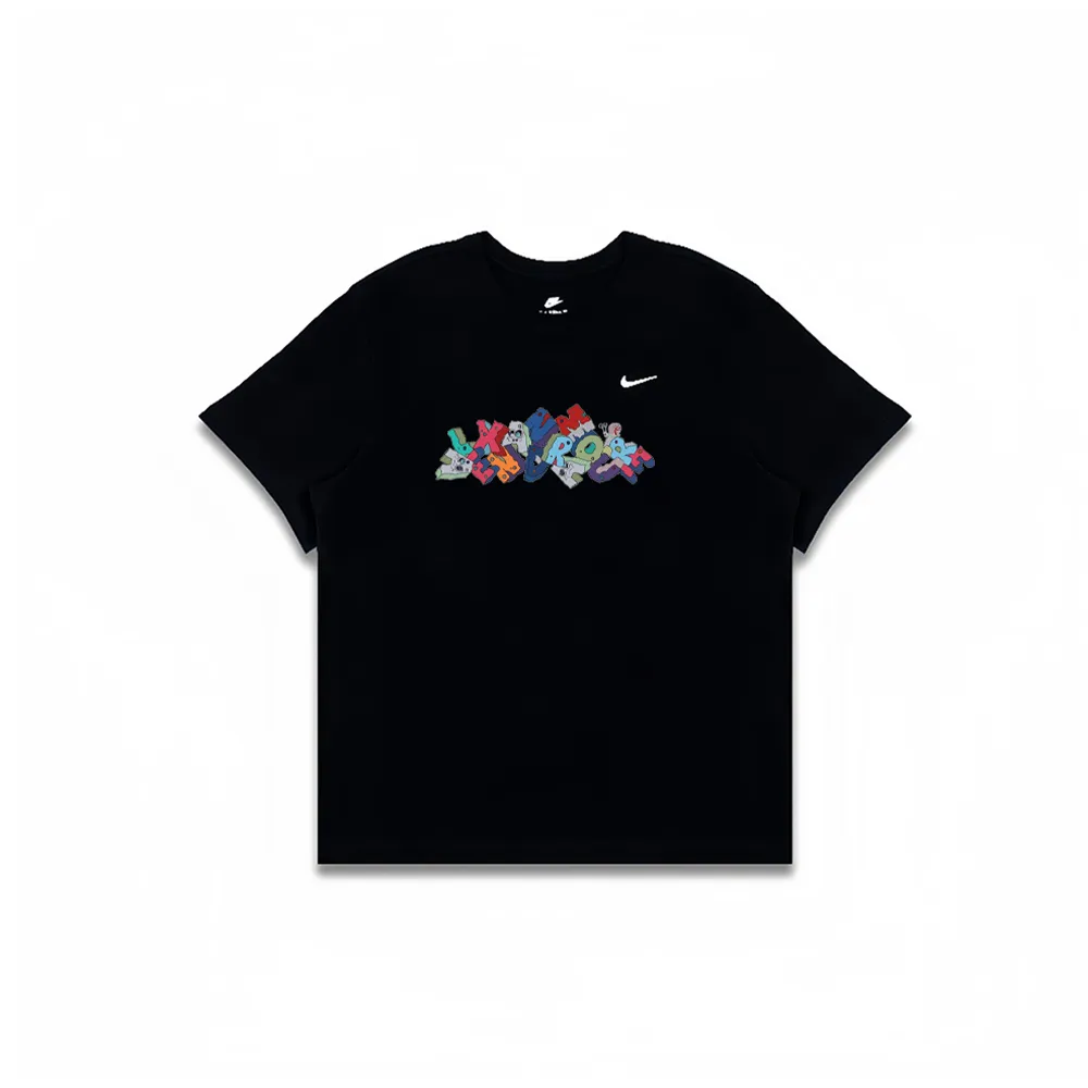 Nike T-Shirts Men's Black Crew Neck Moderate