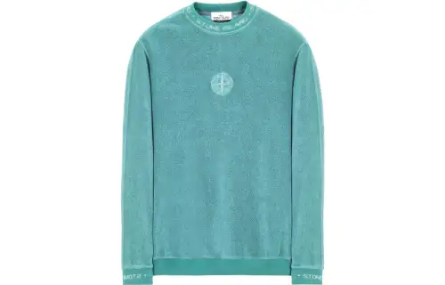 STONE ISLAND 652E3 Organic Cotton Terry Fleece Gauge 14 Sweatshirt