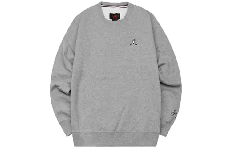 Jordan Sweatshirts Men's Gray Crew Neck Thickened Regular