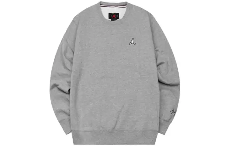 Jordan Sweatshirts Men's Gray Crew Neck Thickened Regular