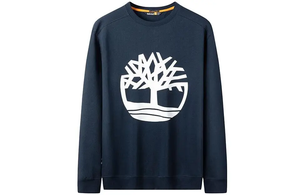 Timberland Sweatshirts Men's Navy Blue Crew Neck Thickened Regular