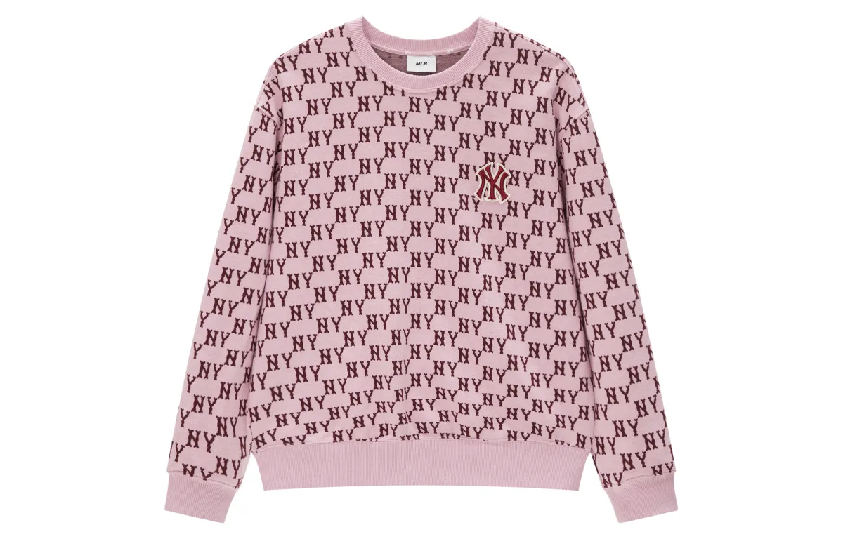 MLB Sweatshirts Unisex Peach Crew Neck Moderate Regular
