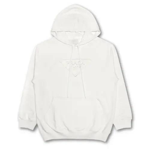 PRADA Debossed Logo Hoodie