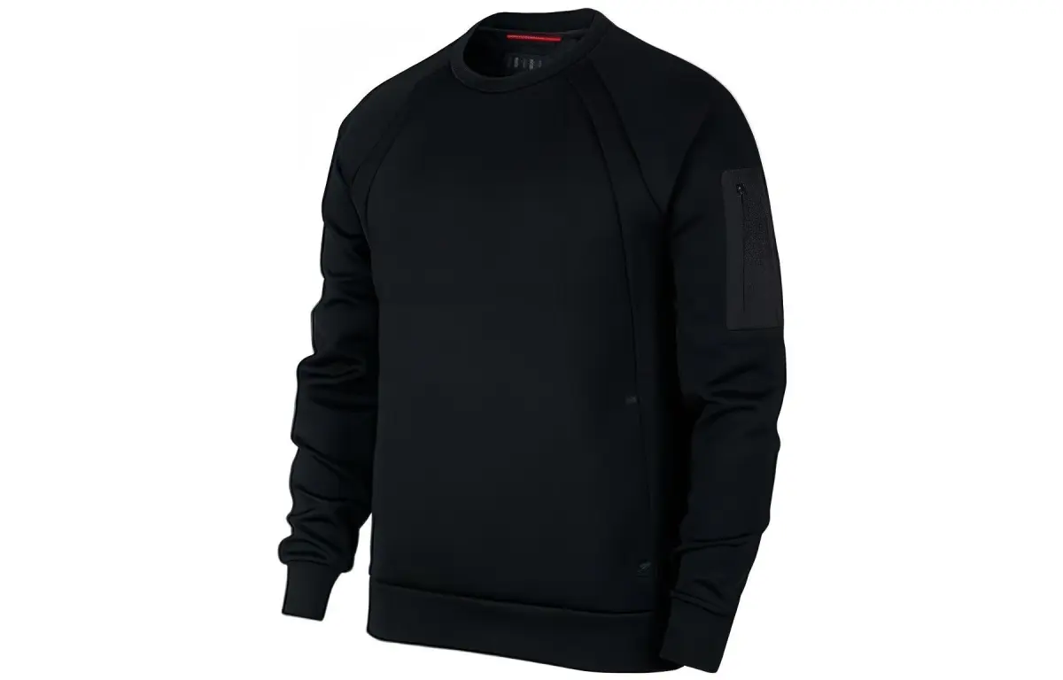 Jordan Sweatshirts Men's Black Crew Neck Moderate Regular