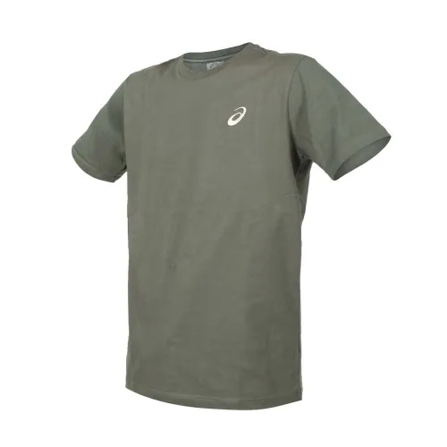 Asics T Shirt Men's Army Green With Light Gold