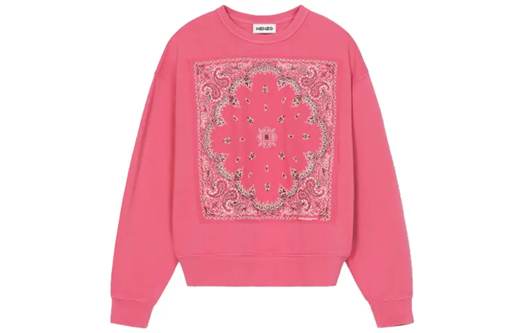 【Previous Season】bandana-print organic cotton sweatshirt