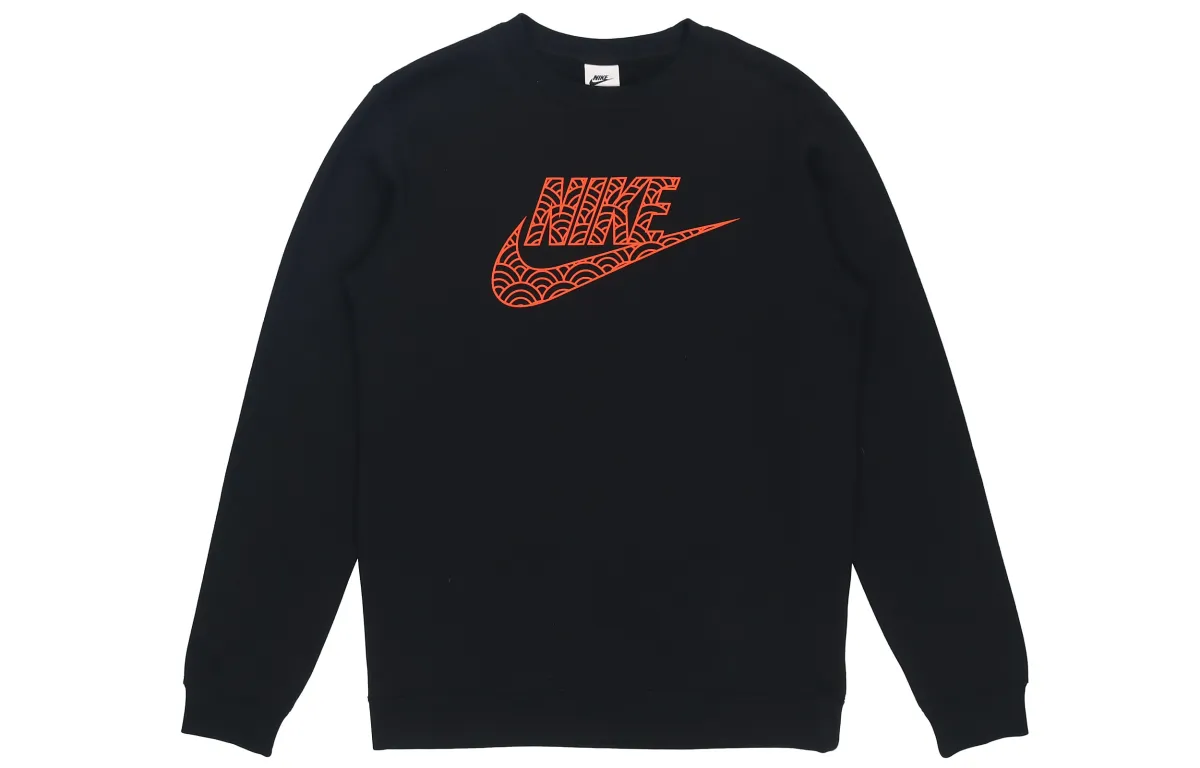 Nike Sweatshirts Men's Black Crew Neck Moderate Other