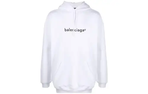 Balenciaga Sweatshirt, Regular Fit Men's White