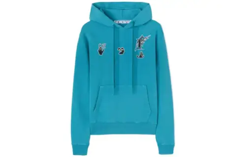 OFF-WHITE x Mlb Florida Marlins logo-print hoodie