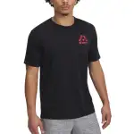 Under Armour Project Rock T Shirt Men's Black/White/Race Red 001