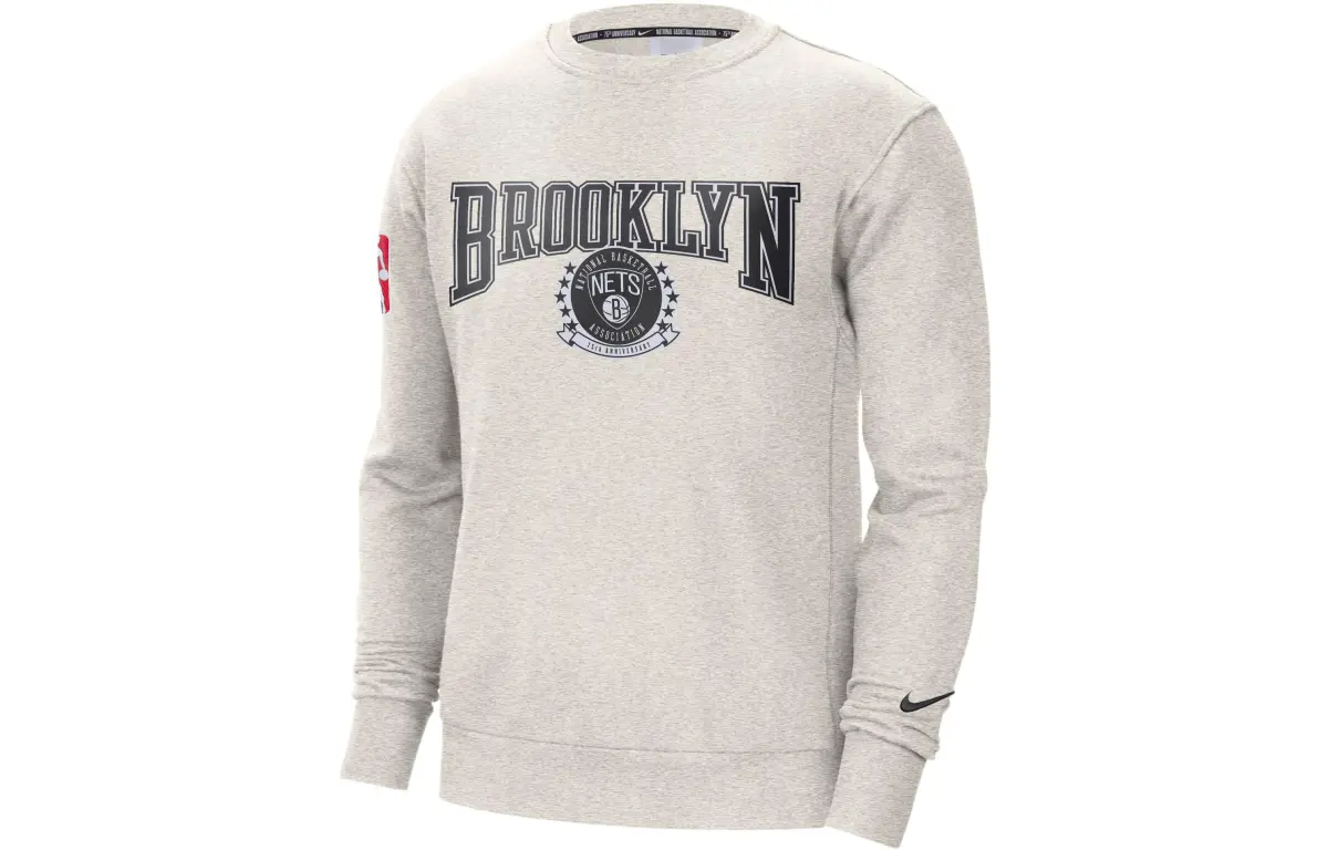 Nike Nba Brooklyn Nets Courtside Fleece Crew Sweatshirt