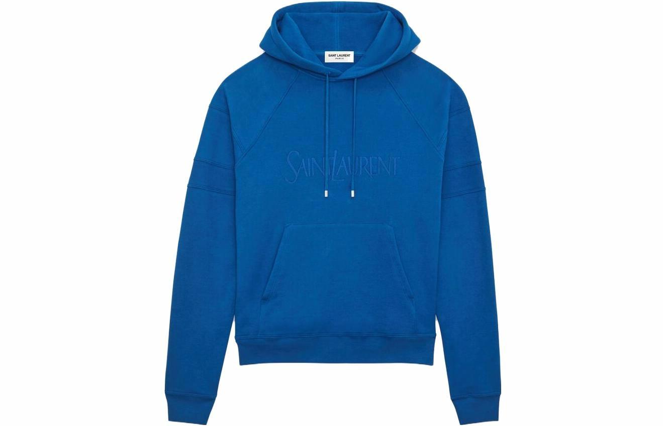 Мужская худи SAINT LAURENT (синяя)