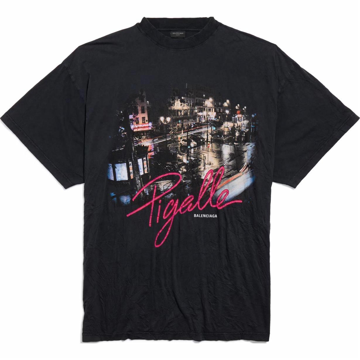 Футболка Balenciaga SS24 Logo Tee (черная)