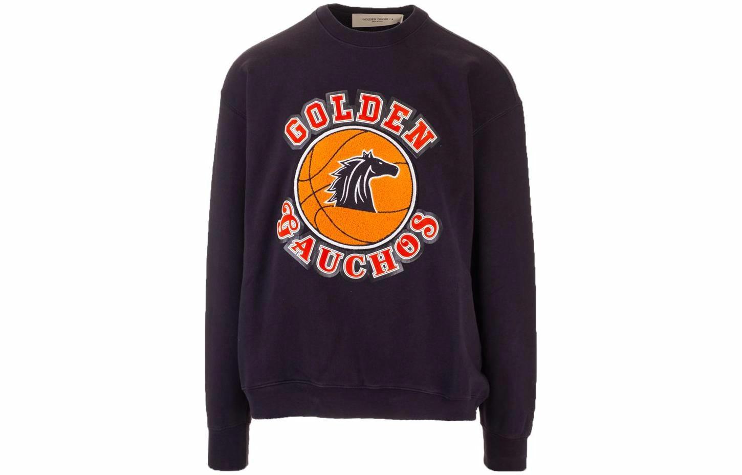 Мужское худи Golden Goose Прямой крой (синее)