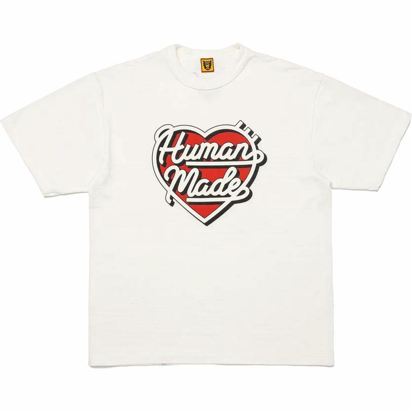 Футболка Human Made Heart Logo (белая)