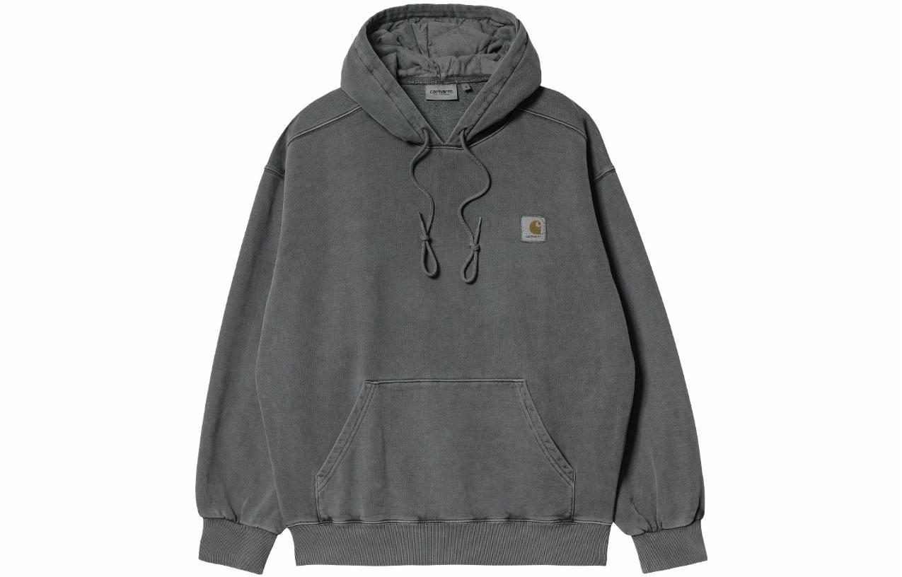 Мужское худи Carhartt Carhartt WIP FW23 Vista Sweat Logo (серое)