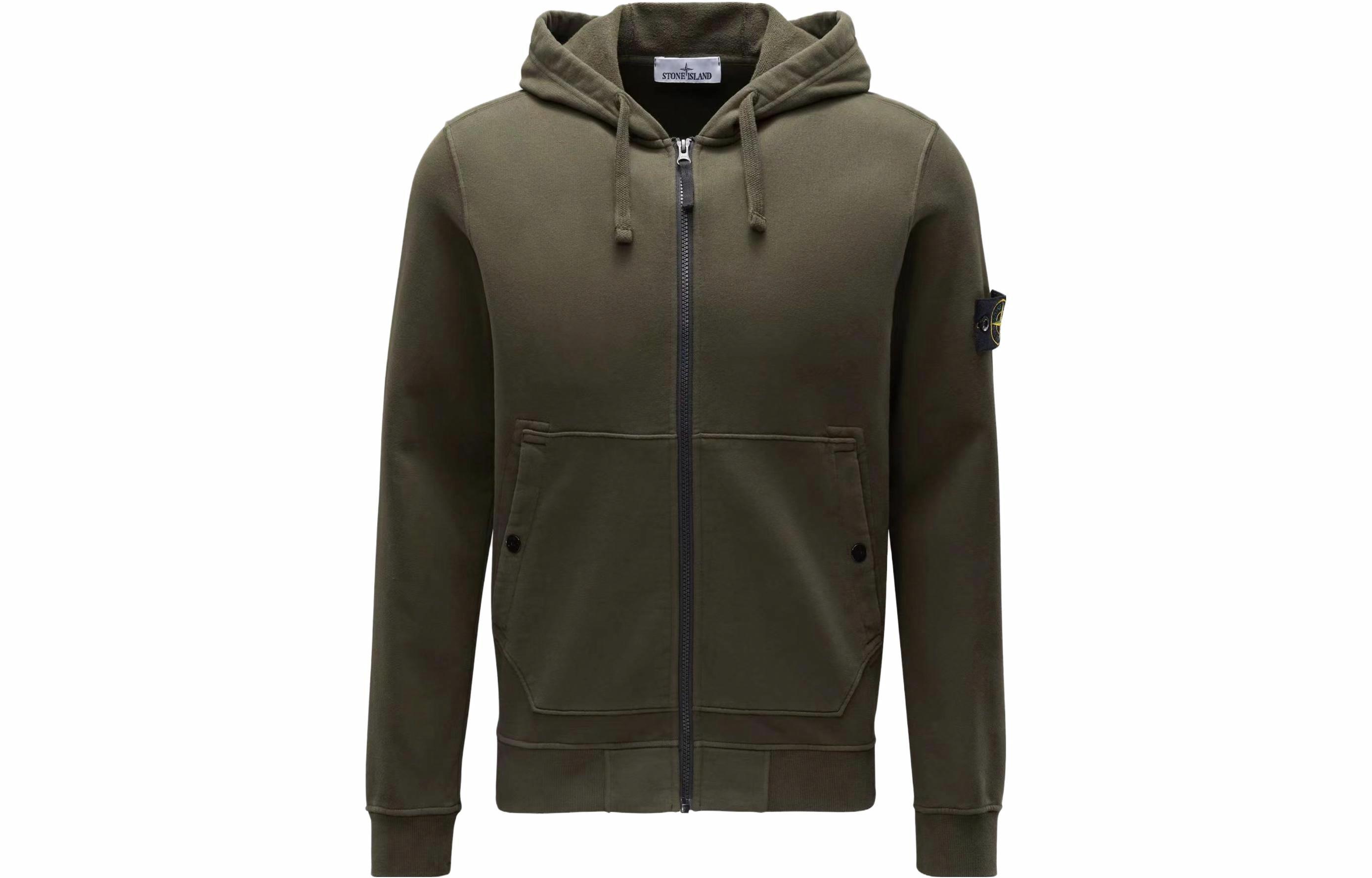 Мужское худи STONE ISLAND (зеленое)