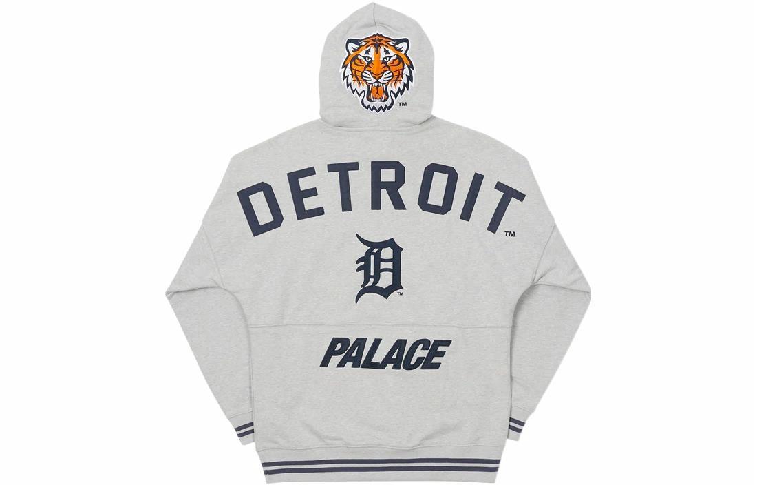 Худи Palace x New Era Detroit Tigers (серое)