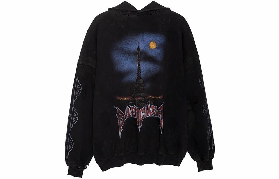 Худи Balenciaga FW23 Logo (черное)
