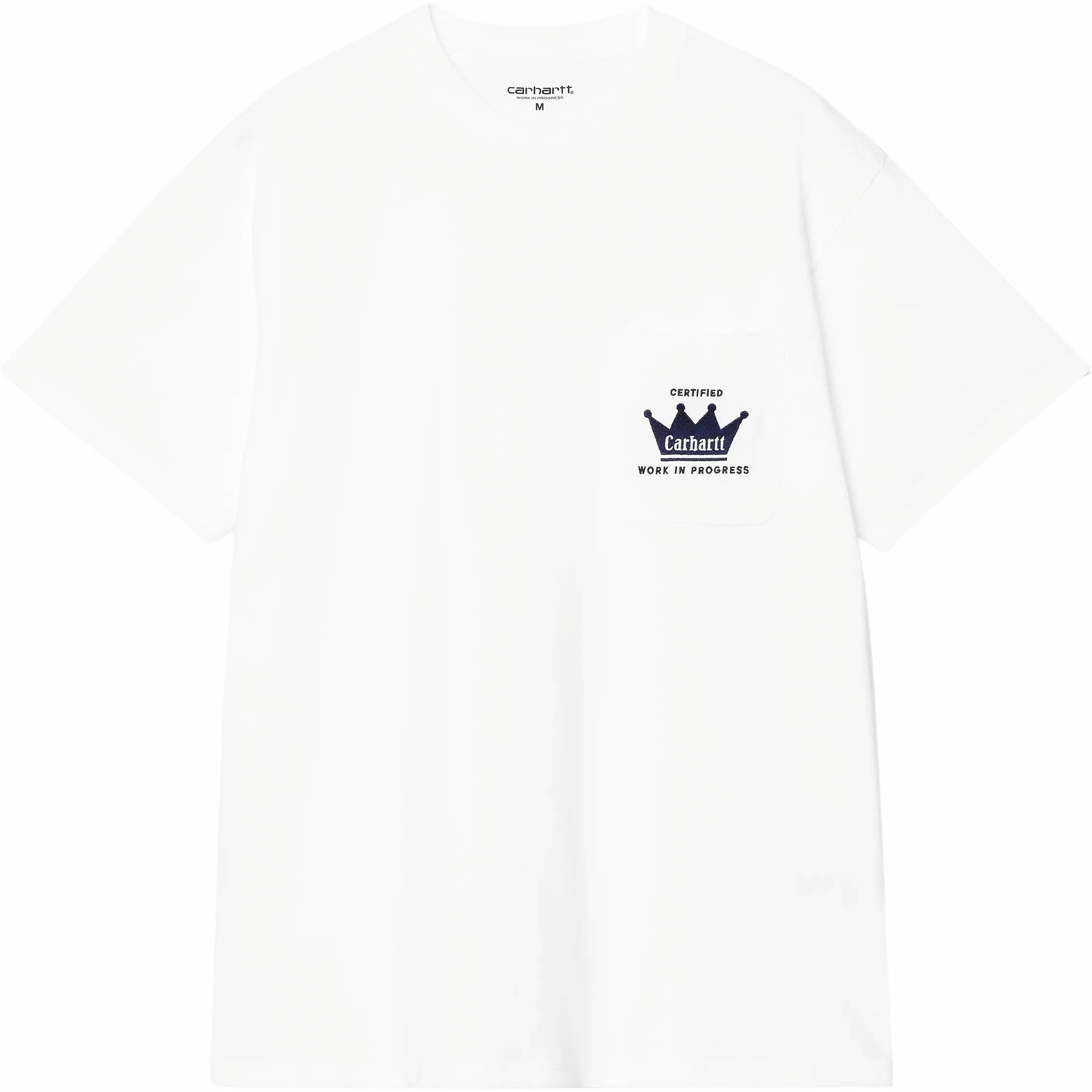Мужская футболка Carhartt S/S Pocket (белая)