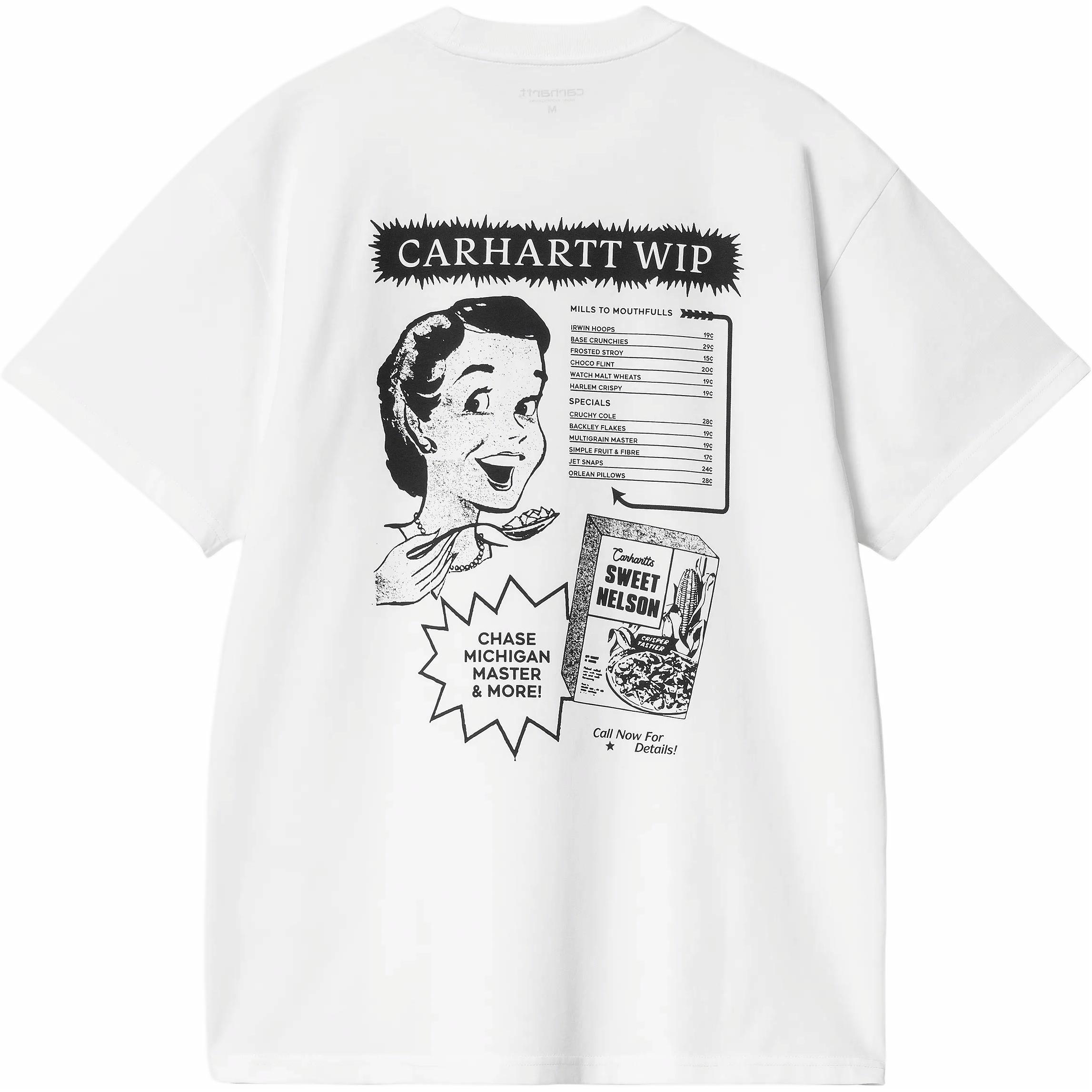 Мужская футболка Carhartt WIP SS25 S/S Catalogue T-Shirt T (белая)