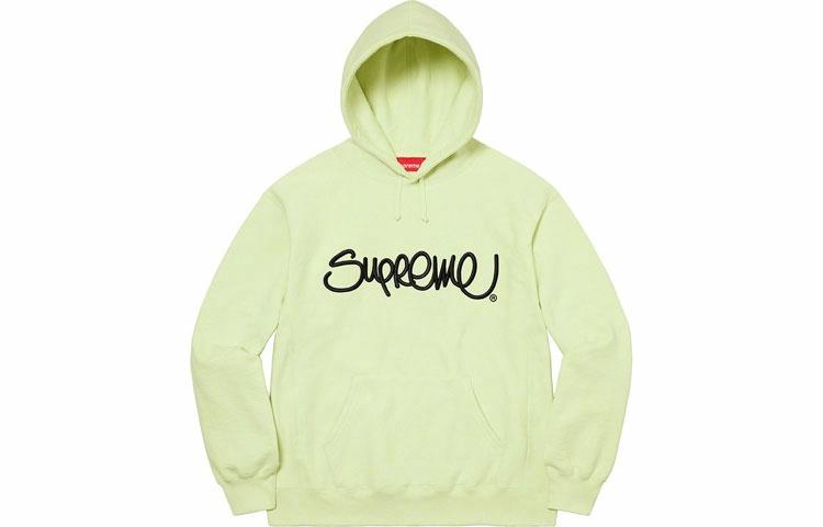 Мужское худи Supreme Raised Handstyle (черное)