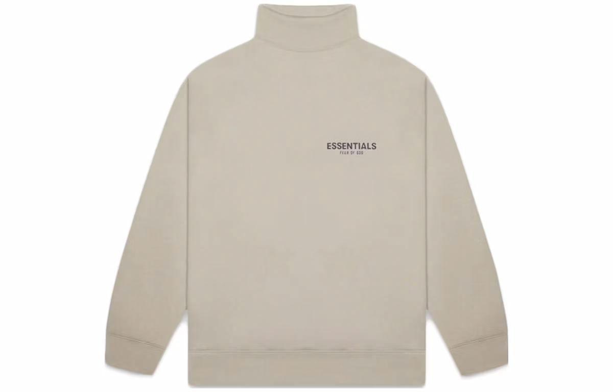 Худи Fear of God Essentials Sage Mock Neck Sweatshirt (оливковое)