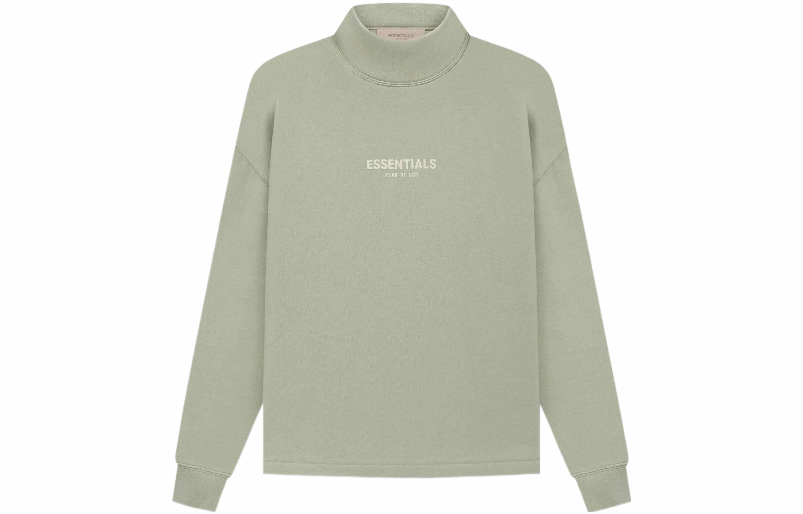 Мужской свитшот Fear of God Essentials SS22 Relaxed Mockneck (/ серо-зеленый)
