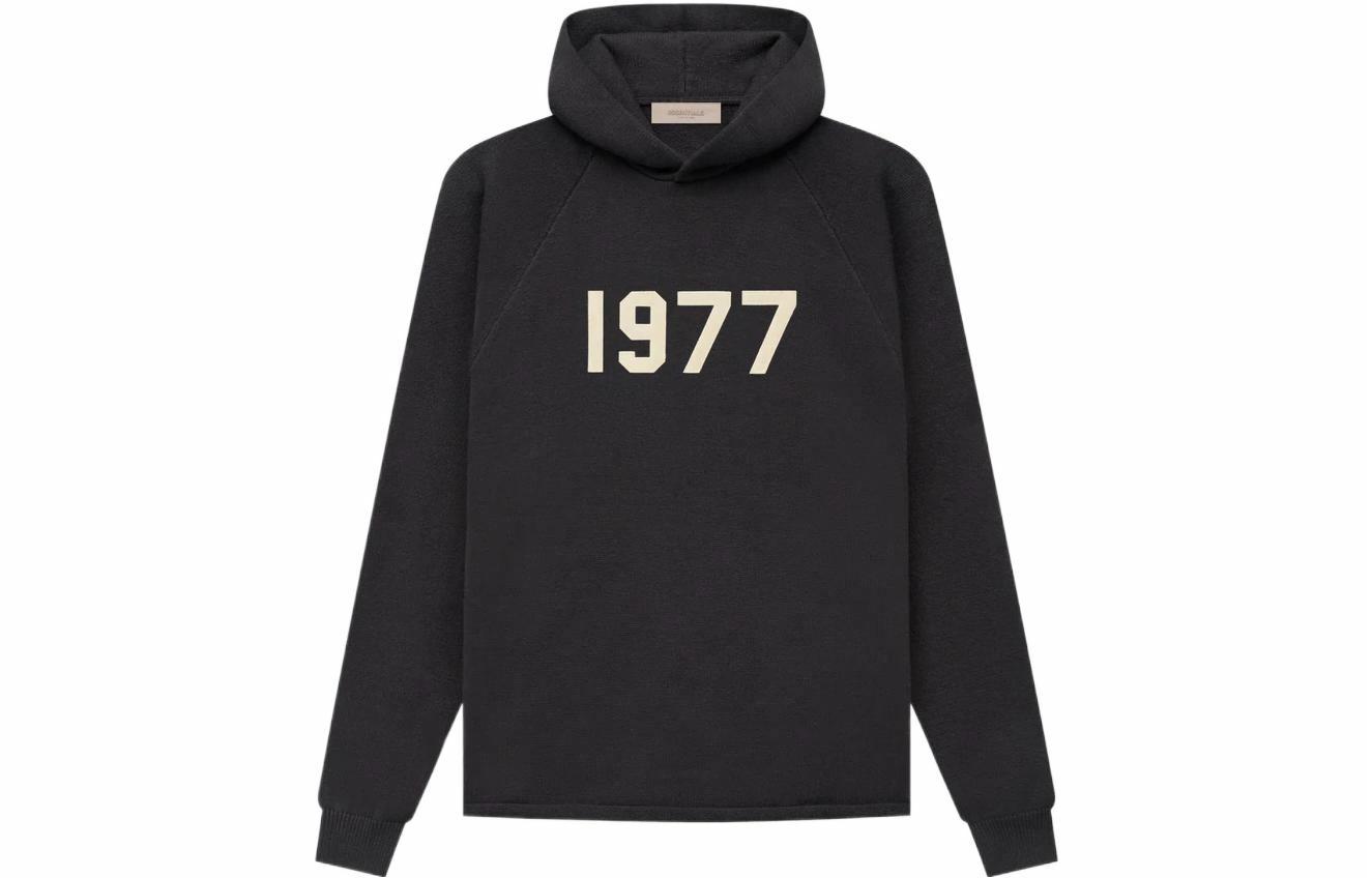 Мужское худи Fear of God Essentials SS22 Knit Hoodie (черное)