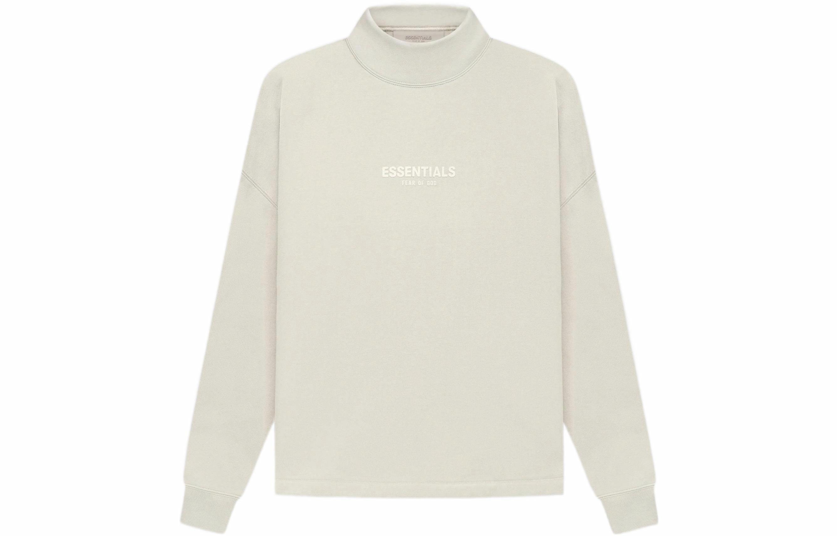 Мужское худи Fear of God Essentials SS22 Relaxed Mockneck Wheat (бежевое)