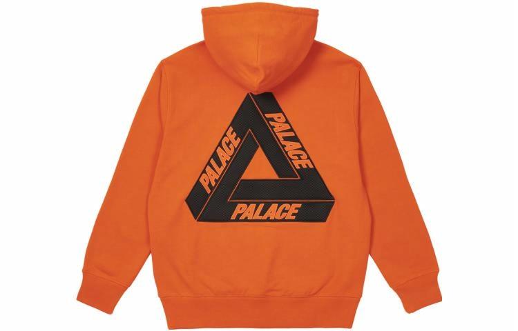 Худи Palace Tri-mesh Hood Logo (оранжевое)