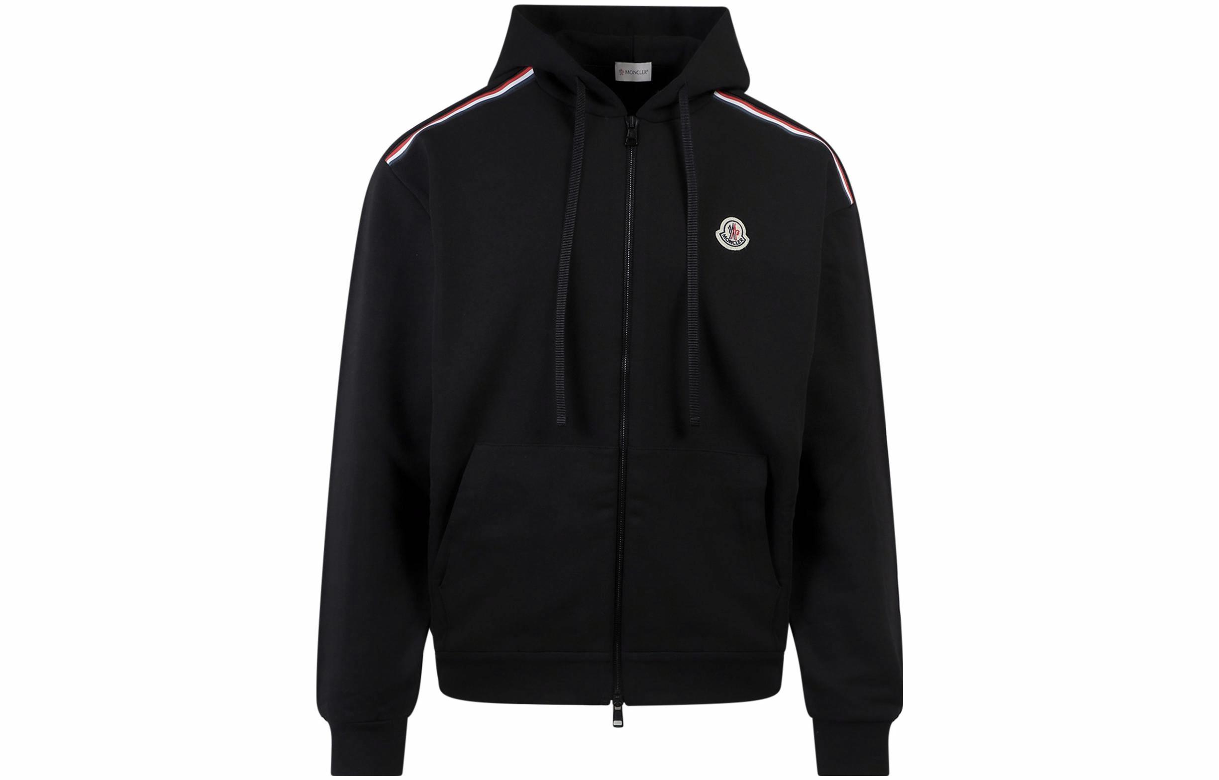 Мужская куртка Moncler SS22 Logo (черная)
