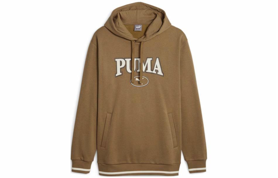 Мужское худи PUMA SQUAD HOODIE (коричневое)