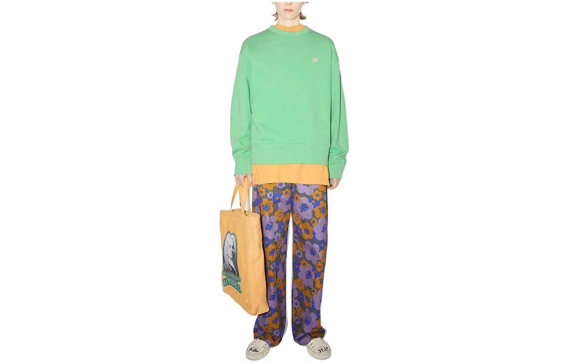 Свитшот Acne Studios Face Oversize (зеленый)