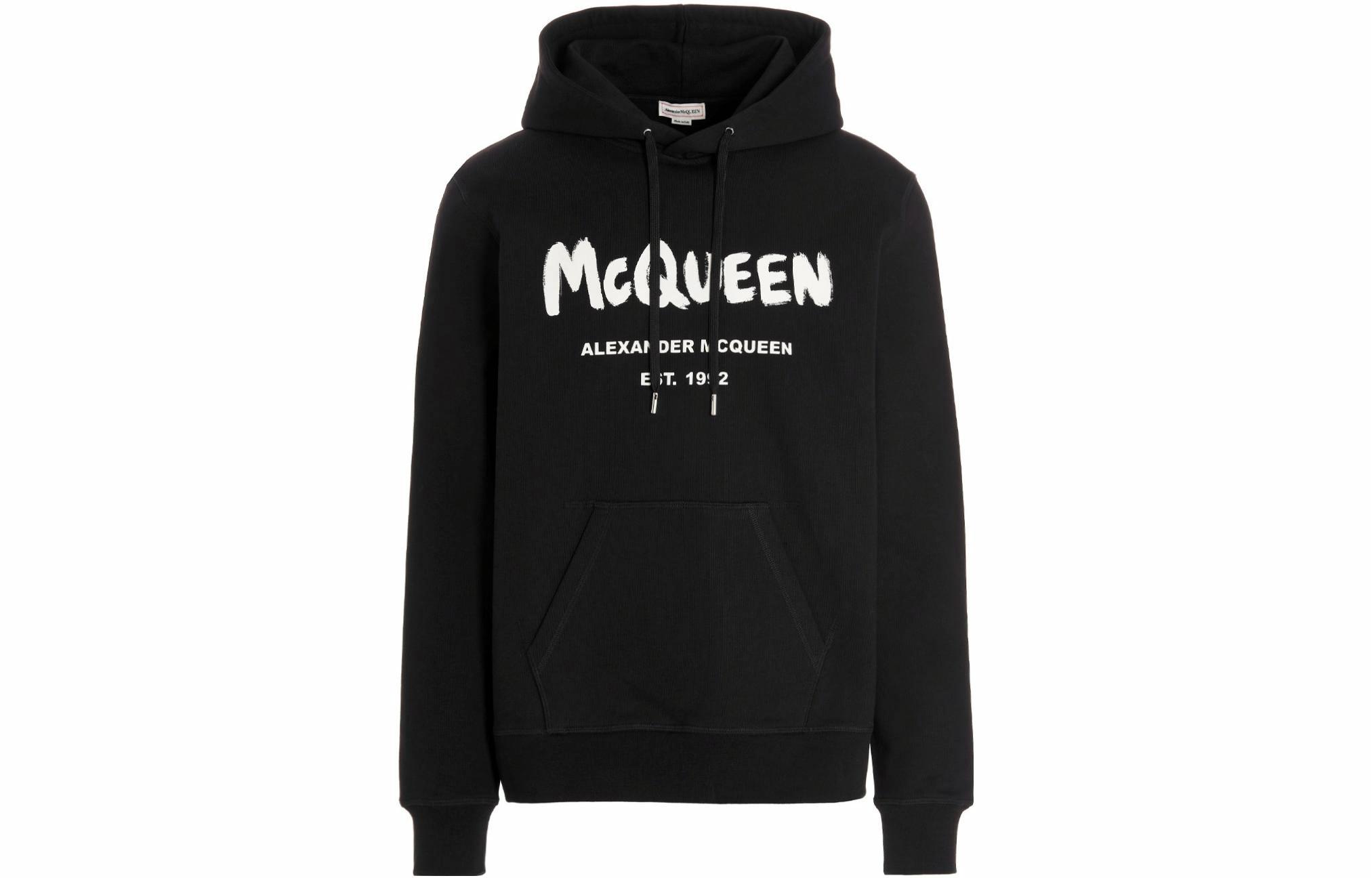 Мужское худи Alexander McQueen (черное)