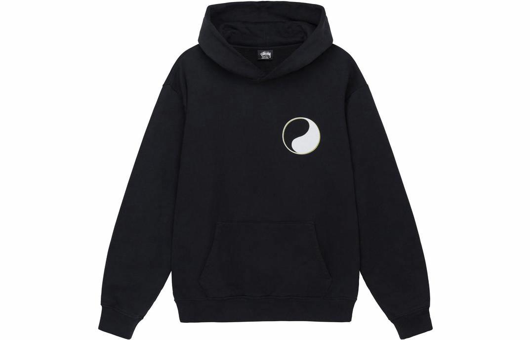 Мужское худи Stussy x OUR LEGACY Drop Shadow Pigment Dyed Hoo (черное)