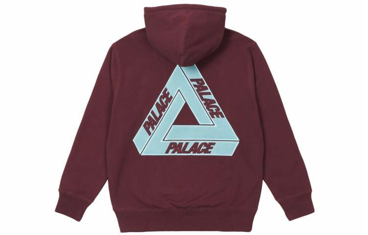 Худи Palace PALACE SS22 Tri-mesh Hood Port (бордовое)